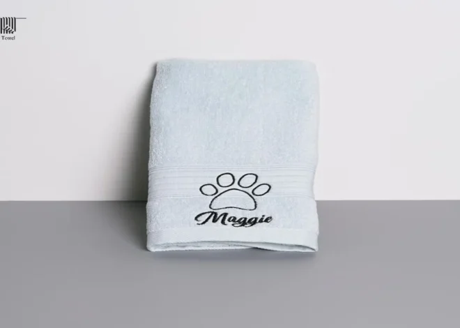 Personalized Dog Towel