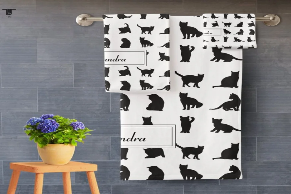 Cat towel set