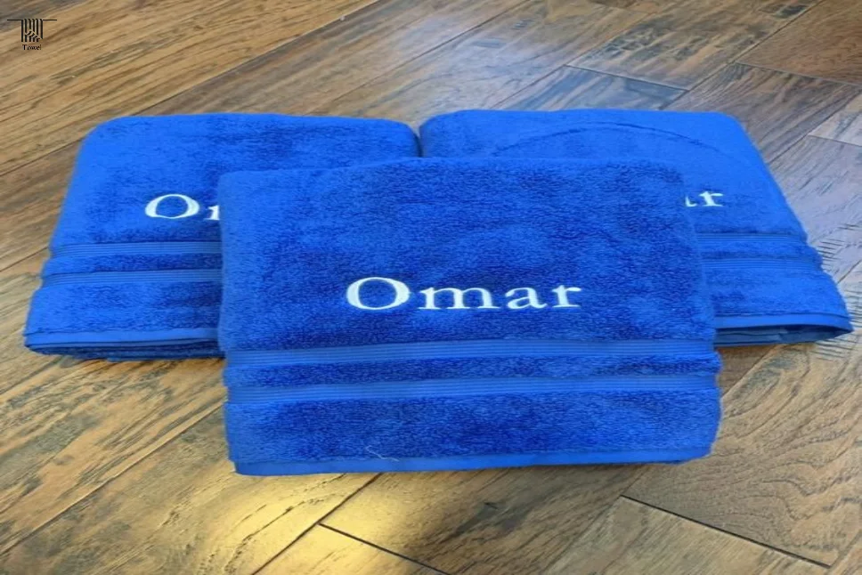 Men's personalized towel