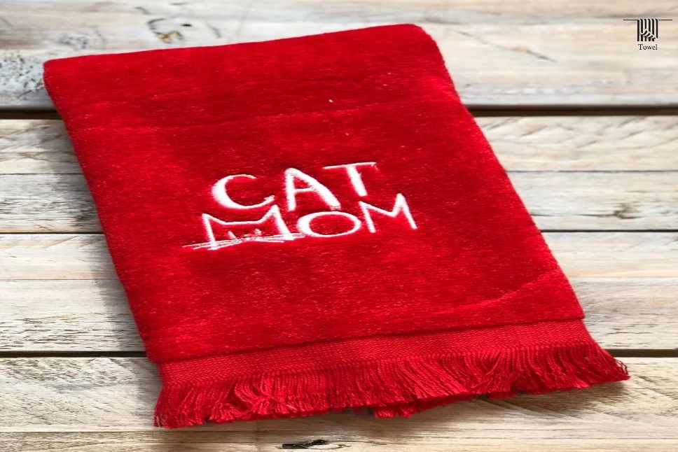 Personalized cat towels