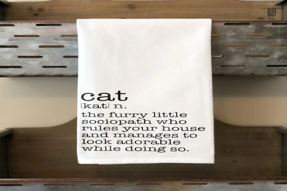 Stylish cat towels