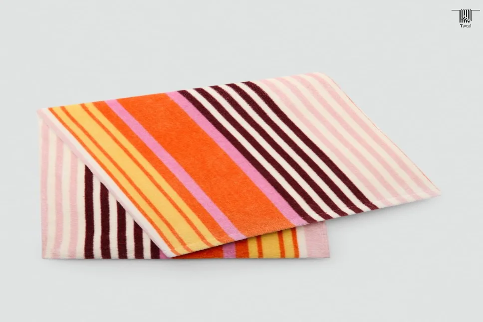 Striped towels for women