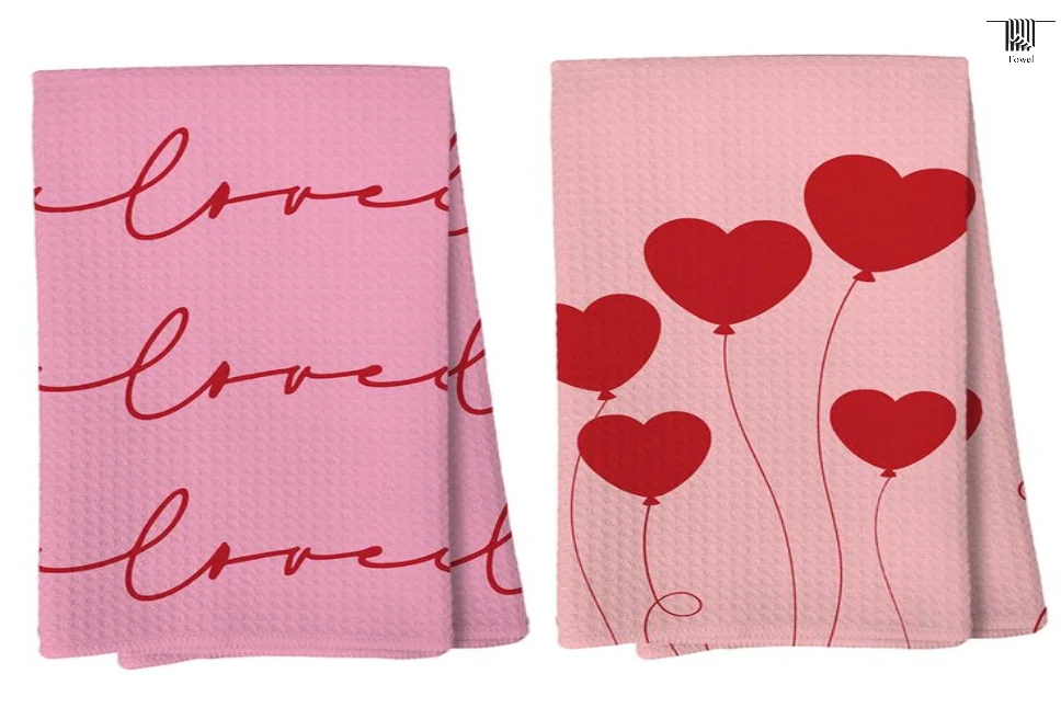 Women’s Valentine’s Day towels