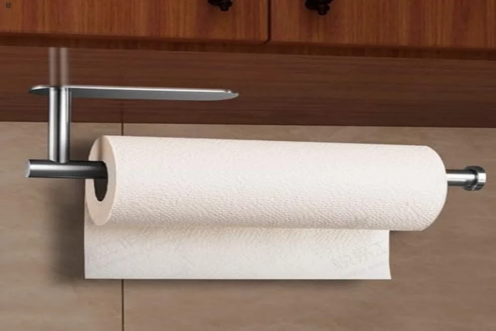 Wall-mounted paper towel holder