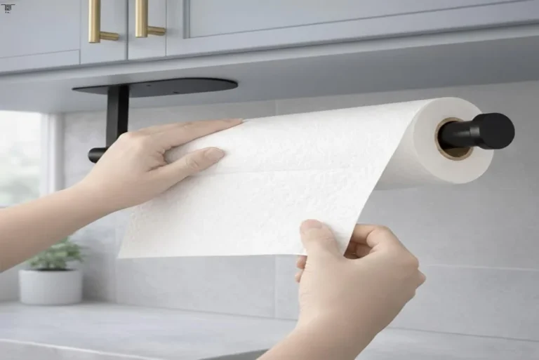 Wall-mounted paper towel holder